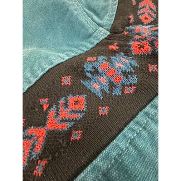 "CARHARTT" Vintage Thermal Lined Firm Duck JRO 455 Teal Blue AZTEC Jacket SZ L - Picture 8 of 16